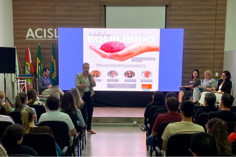 Capa notícia Workshop “Equilíbrio” debate impactos da nova NR-1 e a importância da saúde mental no ambiente de tr